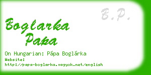 boglarka papa business card